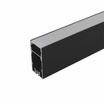 Aluminum Light Profile 30x60mm black anodized for LED strips
